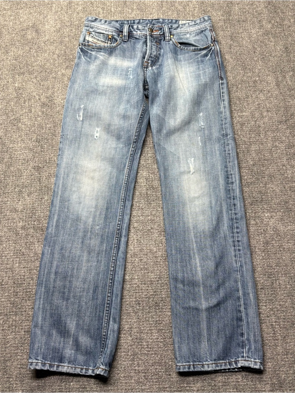 Diesel Jeans Mens 32x34 Blue Safado 088E7 Regular Slim Straight Denim Italy Made